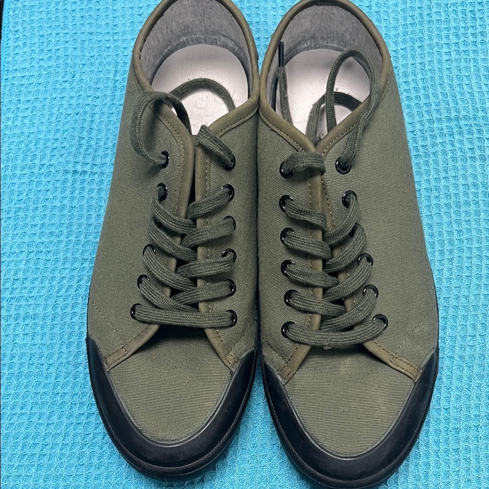 Rag & Bone Green Standard Issue  Canvas Men's Sneakers Men’s Size 10.5 - Picture 5 of 7
